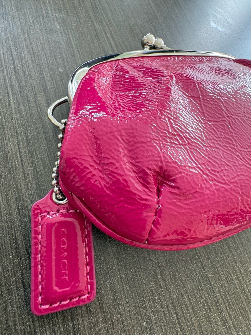 Coach Pink Patent Kisslock - Picture 4 of 10